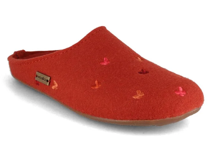 Comfortable Winter Sneakers HAFLINGER Slipper | Everest Farfalline, Terracotta