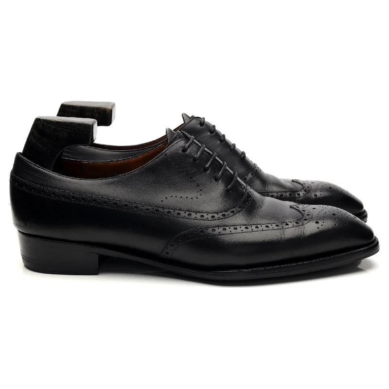 Casual Walking Boots 'Duxton' Black Leather Oxford Brogues UK 7.5 E