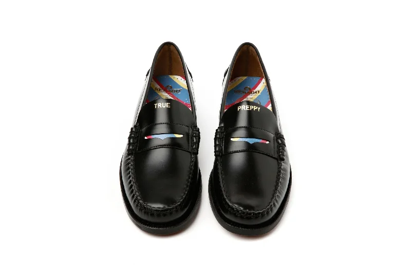 Stylish Casual Footwear Dan Regimental x J. Press - Black - True Preppy