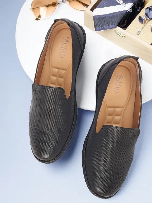 Luxury Boots For Sale Men Black Cap Toe Formal/Office Leather Prom Slip On Shoes