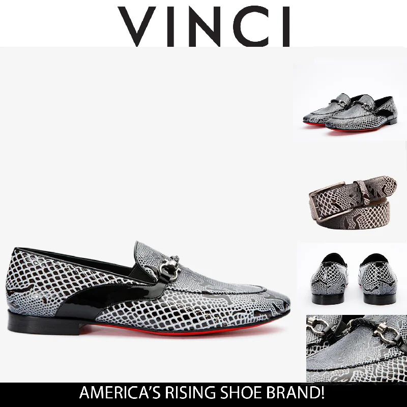 Breathable Hiking Boots The Milano Black/White Shoe Bit Loafer Men  shoe