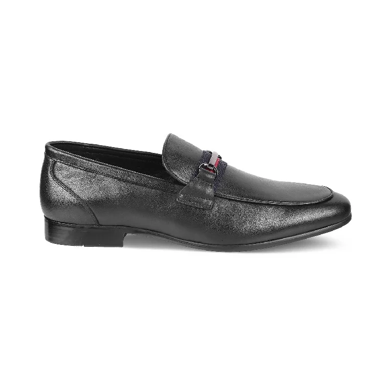 Running Shoes For Sale Tresmode Merci Black Men's Leather Loafers