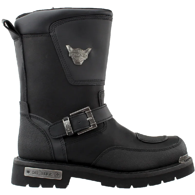 Slip-On Winter Shoes Shift Round Toe Motorcycle Boots