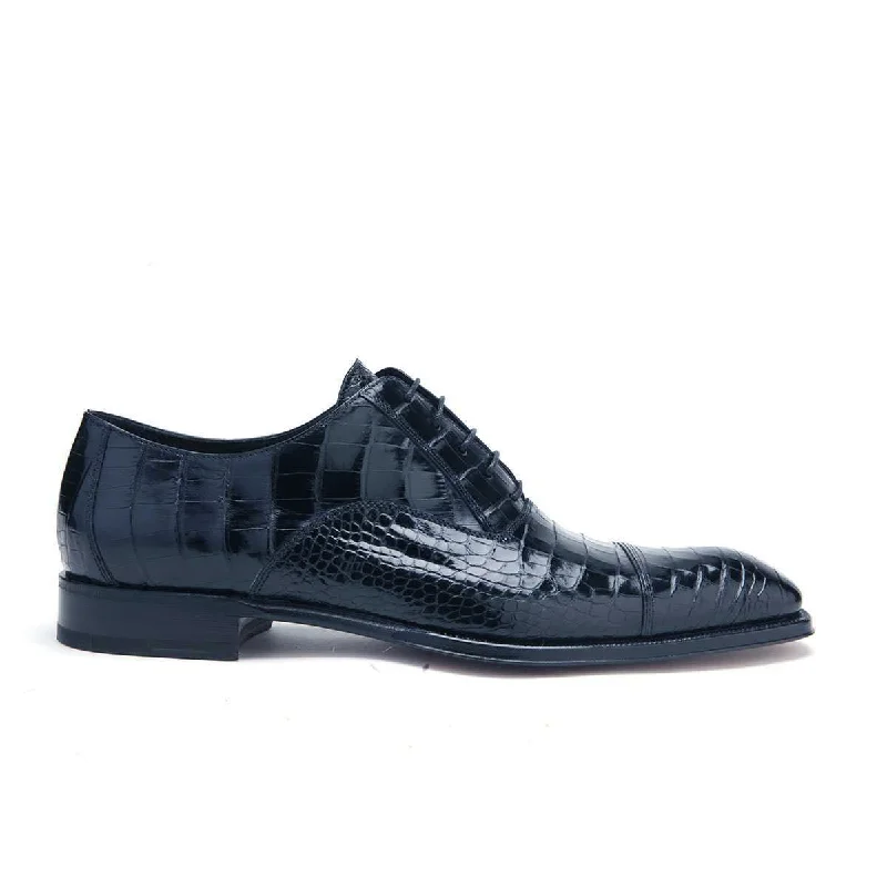 High Fashion Sneakers Caporicci Men's Luxury Italian Designer Shoes Navy Blue Alligator Oxfords 1114 (CAP1008-BLU) High Fashion Sneakers Caporicci Men's Luxury Italian Designer Shoes Navy Blue Alligator Oxfords 1114 (CAP1008-BLU)
