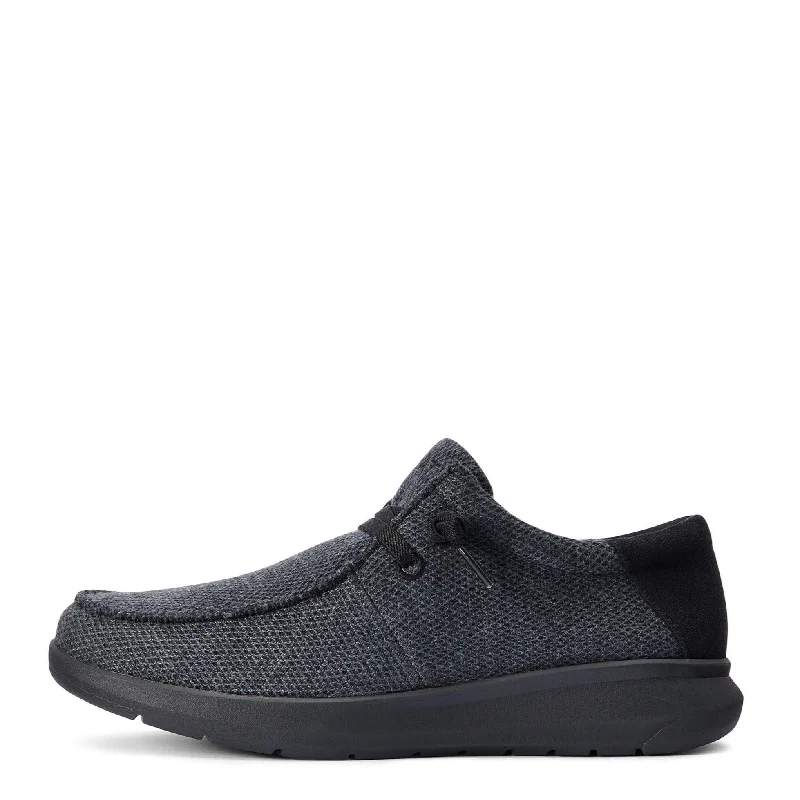 Formal Leather Shoes Ariat Men's Hilo Stretch Lace-Heathered Smoke/Black
