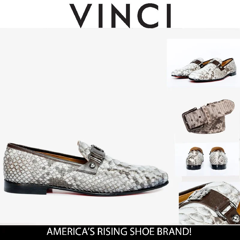 Waterproof Sports Shoes The Boss Pyth Naturel White Color Bit Loafer Men Shoe
