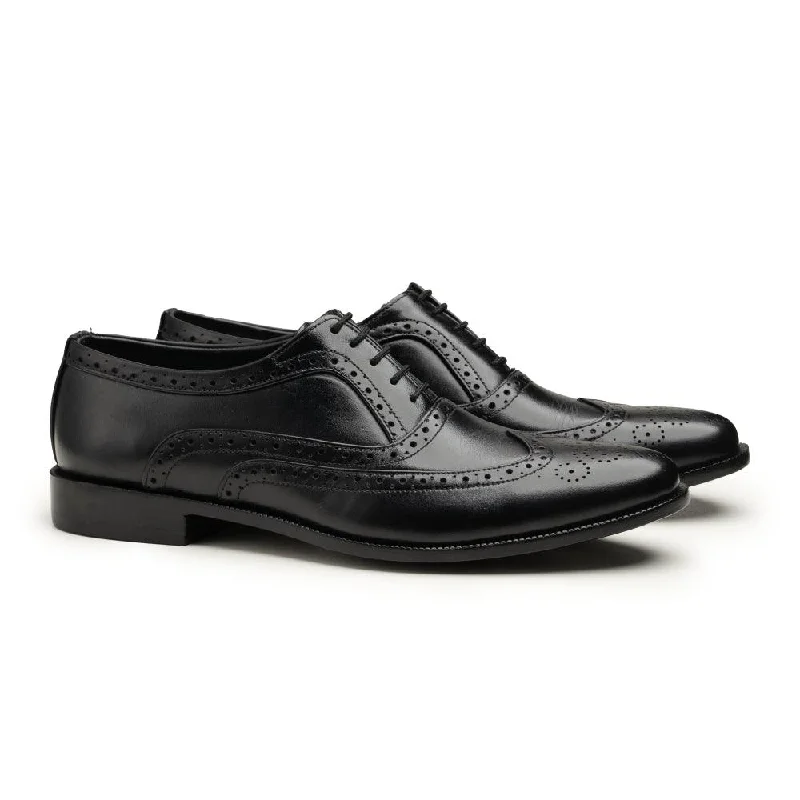 Comfortable Sports Shoes Brogues - 0008 Black