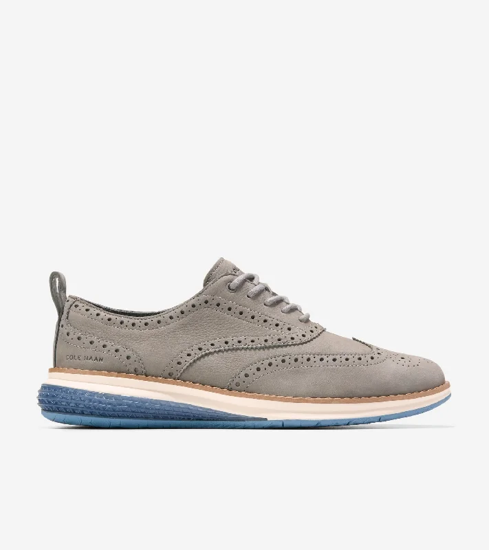 Leather Casual Shoes Men's ØriginalGrand Energyweave Wingtip Oxford