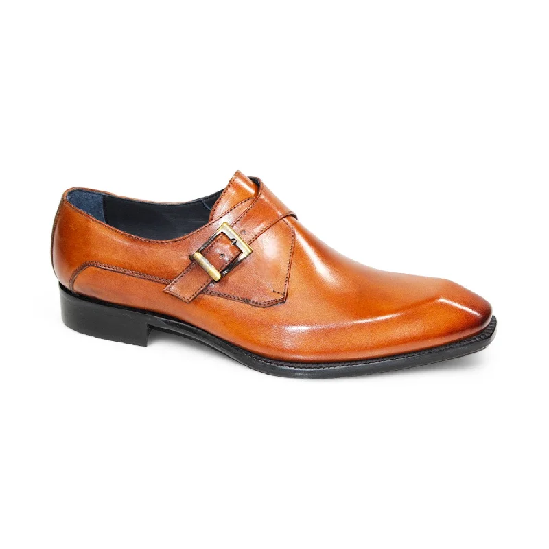 Stylish Boots For Sale Duca Massa Men's Shoes Gold Monkstrap Oxfords (D1164)