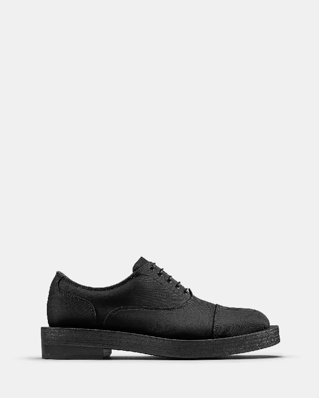 Elegant Wedding Shoes Cur Oxford 2 M Black Textile