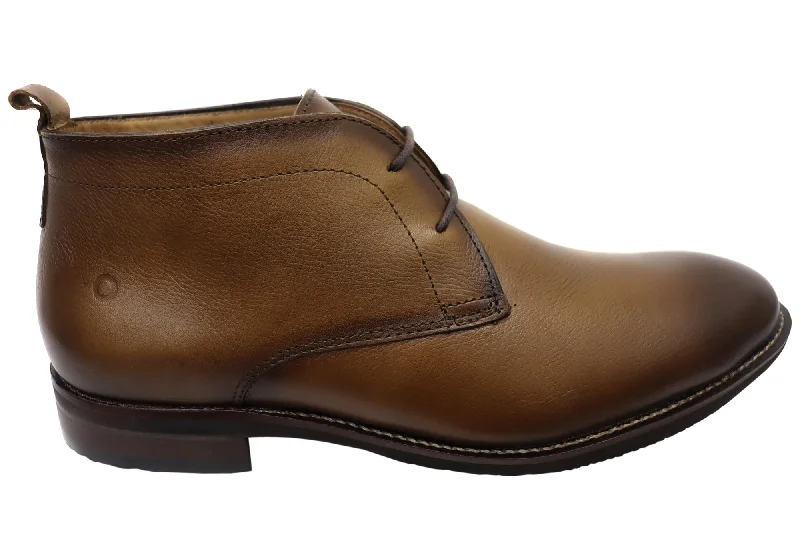 Designer Hiking Boots Democrata Ridge Mens Comfortable Leather Lace Up Boots Made In Brazil