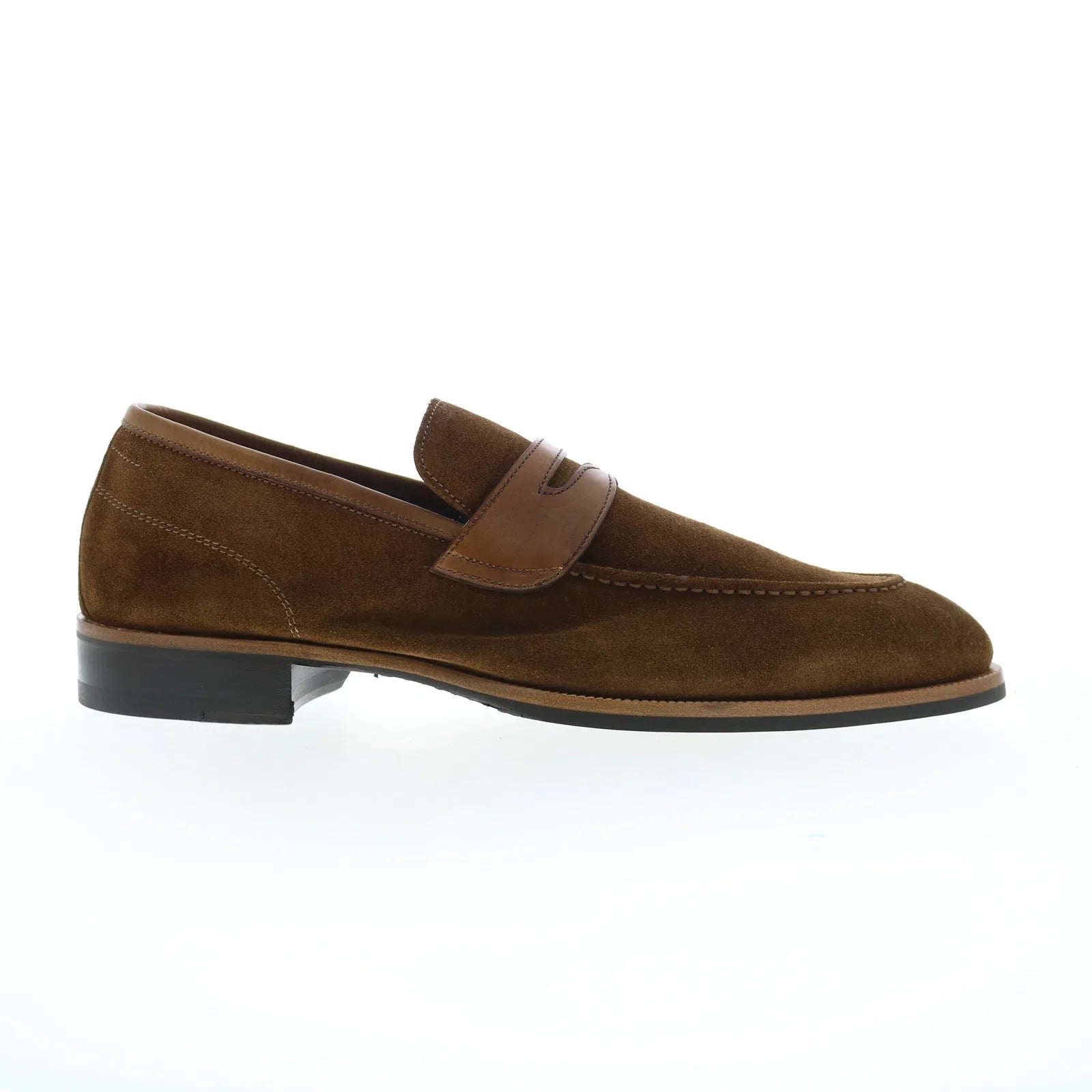 Comfortable Sports Shoes Di Bianco Brera Suede Sella Mens Brown Loafers & Slip Ons Penny Shoes