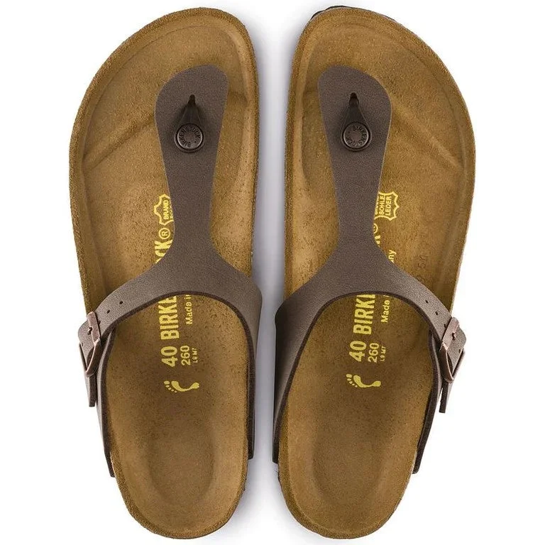 Comfortable Loafers For Work Birkenstock - Gizeh BirkiBuc - Mocca