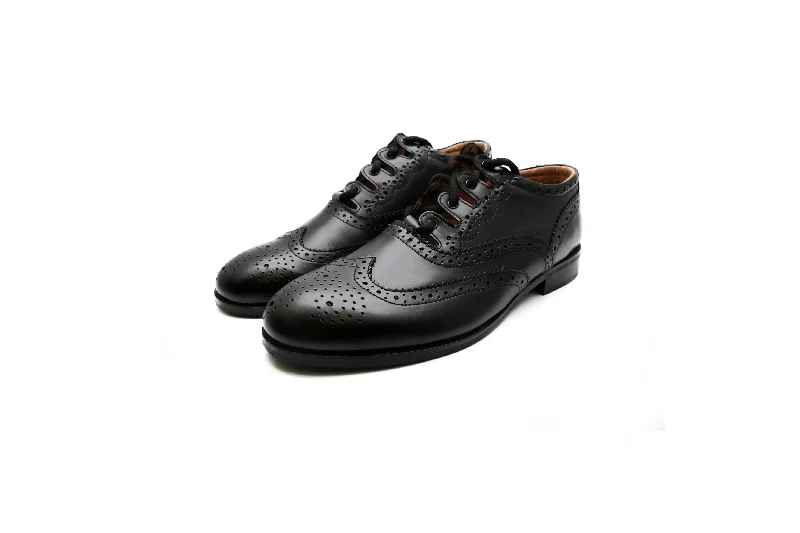 Eco-Friendly Sneakers Exclusive Scotland Kilt Company Black Ghillie Brogues