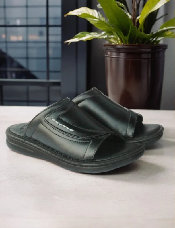 Affordable Running Shoes Black | Medicated Slippers For Men