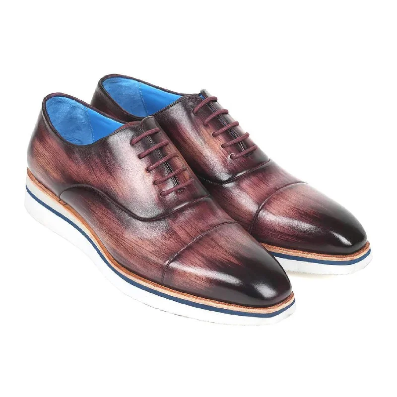 Cozy Casual Shoes Paul Parkman Men's Purple Calf-Skin Leather Smart Causual Oxfords 185-PRP-LTH (PM6118) Cozy Casual Shoes Paul Parkman Men's Purple Calf-Skin Leather Smart Causual Oxfords 185-PRP-LTH (PM6118)