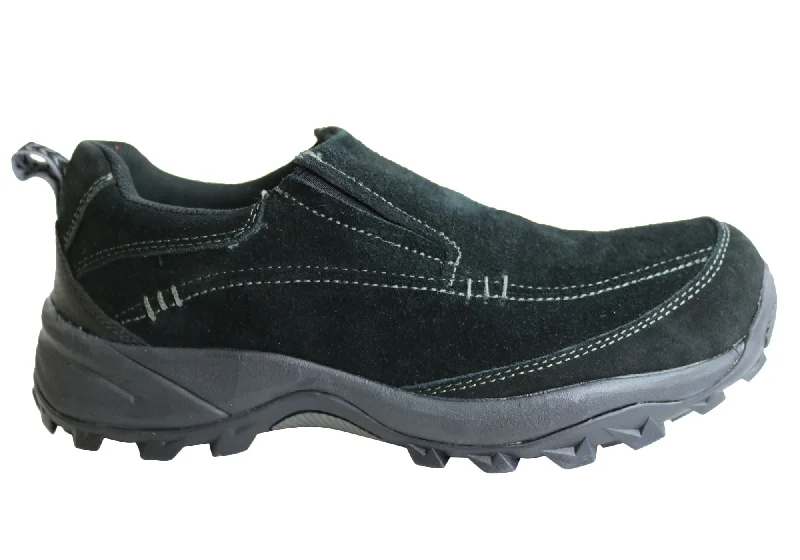 Comfortable Heeled Shoes Slatters Panama Mens Suede Casual Slip On Shoes