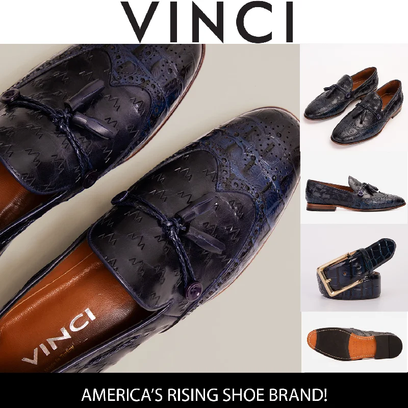 Fashionable Sneakers Collection The Istanbul Navy Blue Leather Tassel Loafer Men Shoe Fashionable Sneakers Collection The Istanbul Navy Blue Leather Tassel Loafer Men Shoe