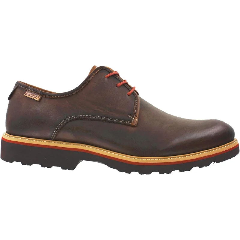 Fashion Sneakers For Work Men's Pikolinos Glasgow 05M-6034F Chocolate Leather