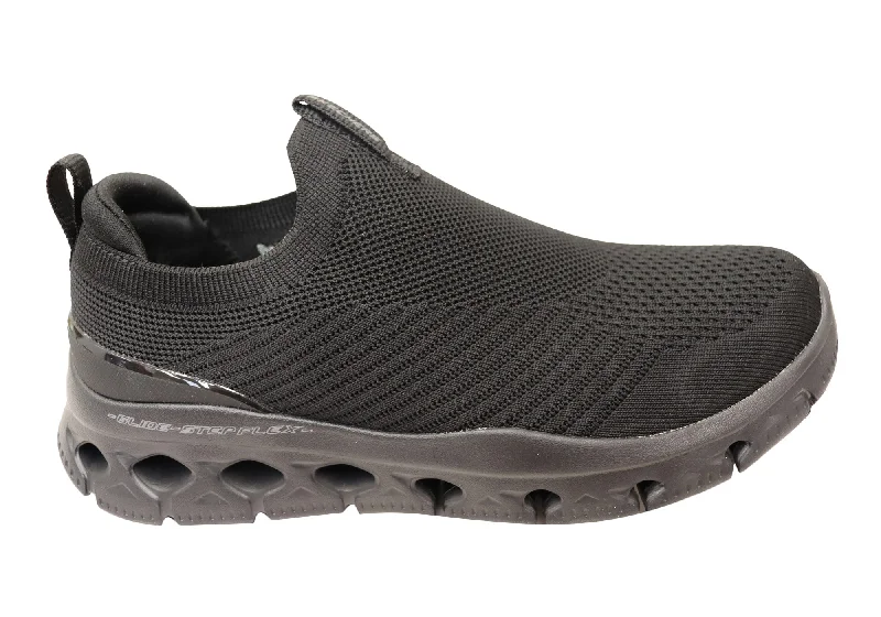 Breathable Hiking Boots Skechers Mens Glide Step Flex Comfortable Slip On Shoes
