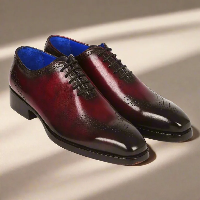 Lightweight Hiking Shoes Arthur Burgundy Wholecut
