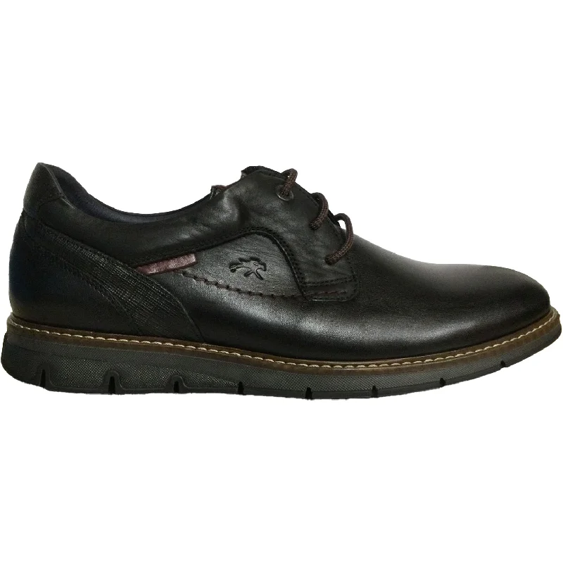 High Fashion Sneakers Men's Fluchos Kiro Black Leather