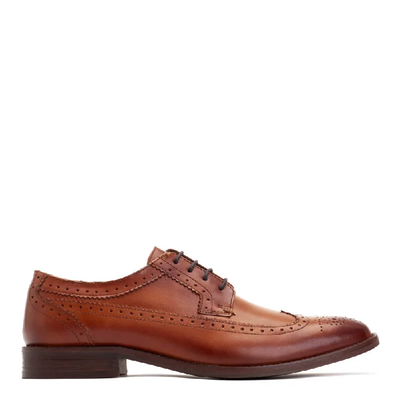 Comfortable Heeled Shoes Twain Washed Brogue Shoes