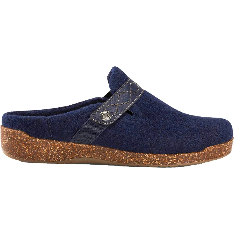 Stylish Work Sneakers Women's Earth Janet Navy Felt