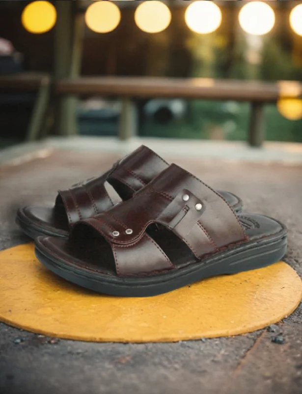 Trendy Casual Shoes Brown | Medicated Slippers For Men