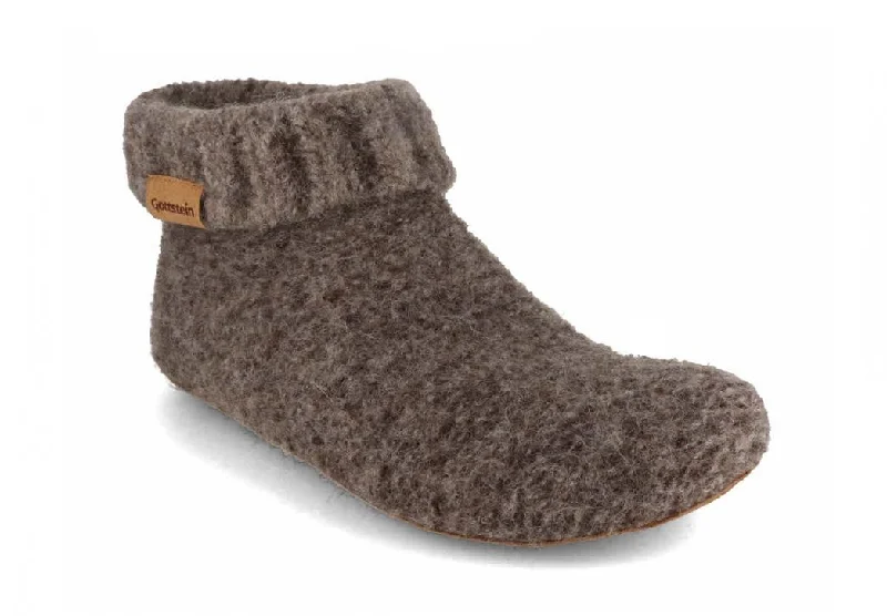 Cozy Casual Shoes Gottstein Men Women Slipper Boots 'Knit Boot', brown