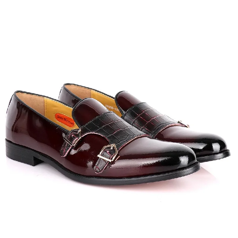 Eco-Friendly Sneakers John Menson Wetlips With Double monk cro designed-Coffee