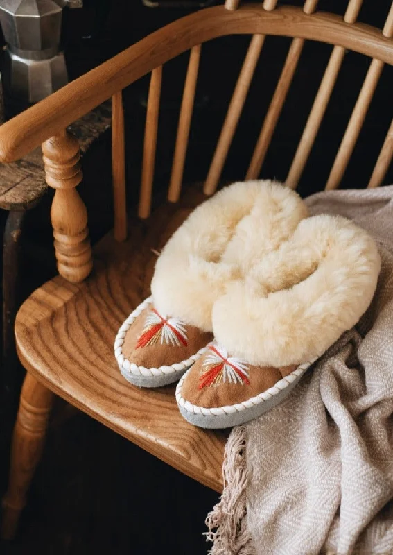 Fashionable Loafers For Sale Butterfly Yellow Sheepskin Slippers