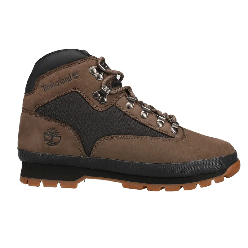 Luxury Leather Sneakers Euro Hiker Mid Lace Up Boots