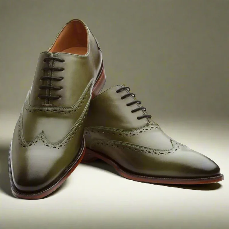 Designer Sneakers For Sale Seattle Olive Green Brogue