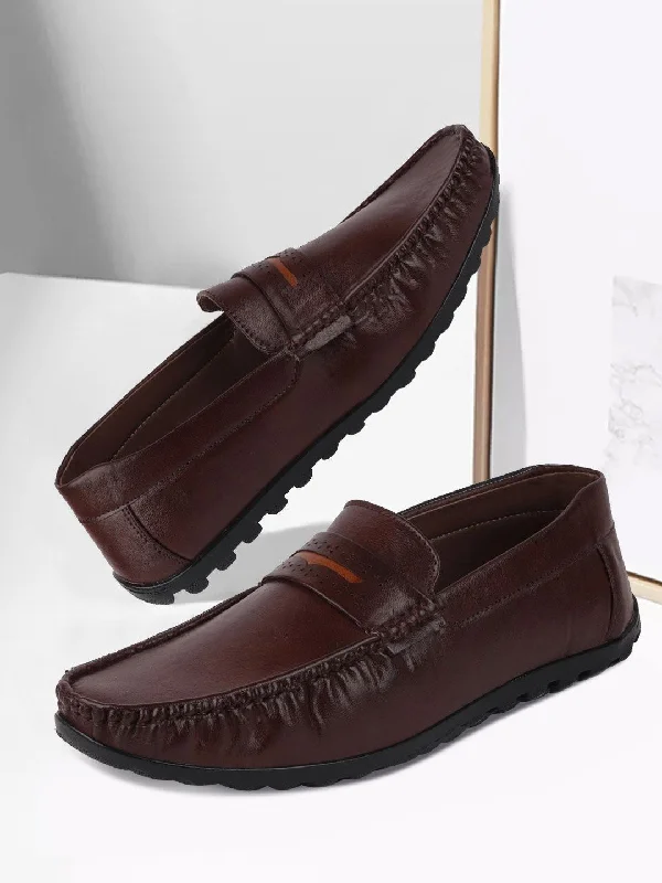 High Fashion Sneakers Men Brown Casual Slip-On Loafers