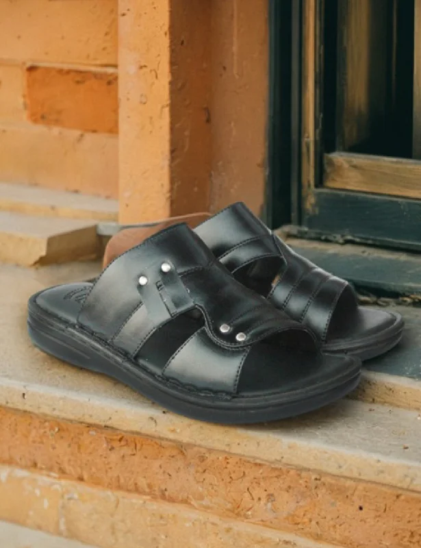 Light Running Shoes Black | Medicated Slippers For Men