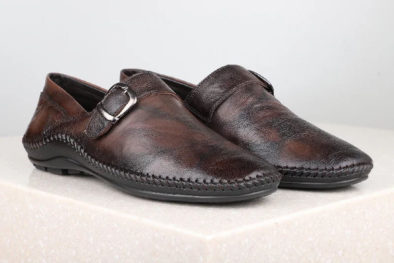 Stylish Running Footwear Casual Slippons-Brown