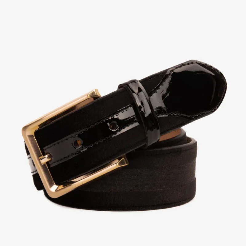 Luxury Running Shoes The Pontalto Black Leather Belt