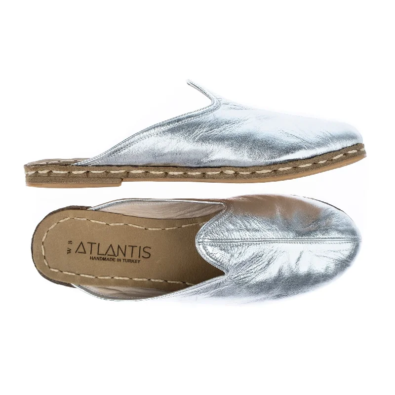 Comfortable Slippers For Home Men's Silver Slippers