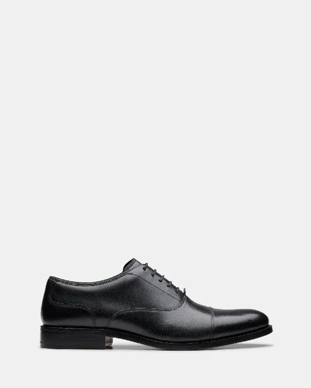 Fashion Sneakers For Work Craftjames Cap Black Leather