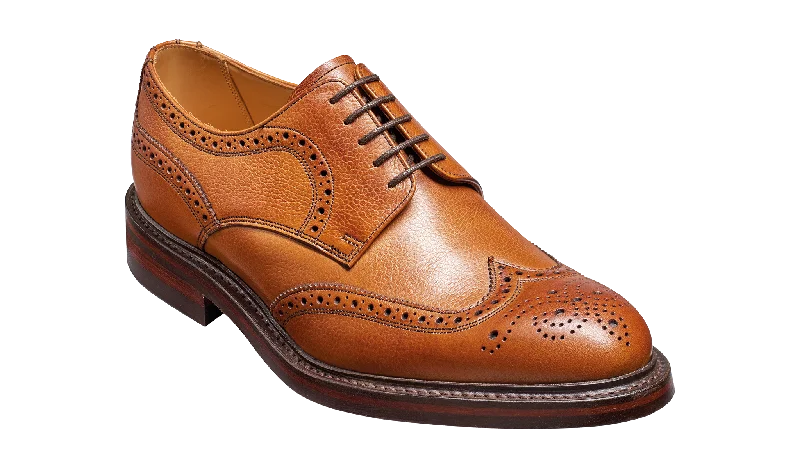 Fashion Sneakers For Work Barker Kelmarsh Wingtip Brogue Derby Shoe -Cedar Grain