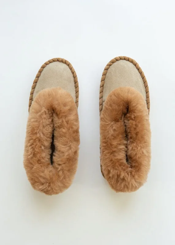 Trendy Sports Footwear Men's Sheepskin Moccasins – Tobacco