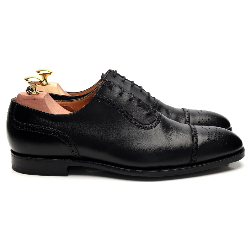 Luxury Boots For Sale 'Adam' Black Leather Oxford Brogues UK 7.5 E