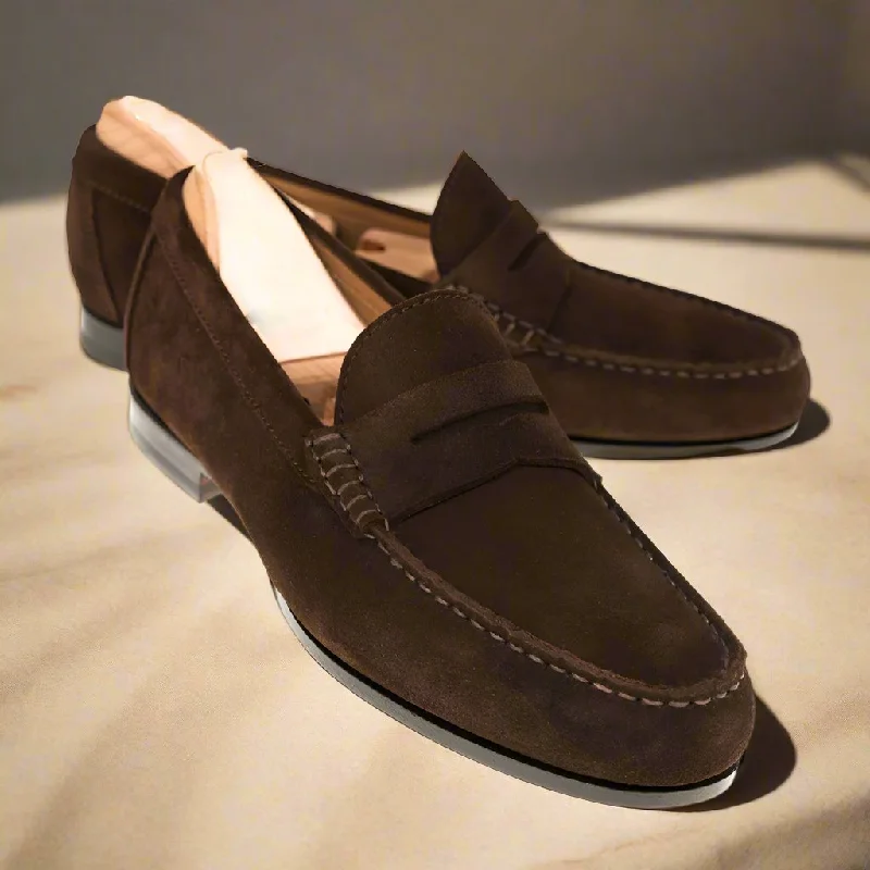 Comfortable Winter Sandals Felix Brown Penny Loafer