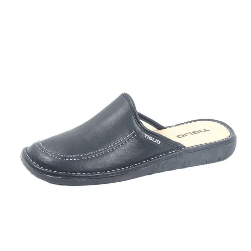 Classic Oxford Shoes Tiglio 836 Black Men's Slippers