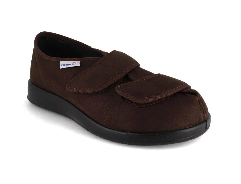 Luxury Leather Sneakers VAROMED Slipper | Garmisch, Espresso