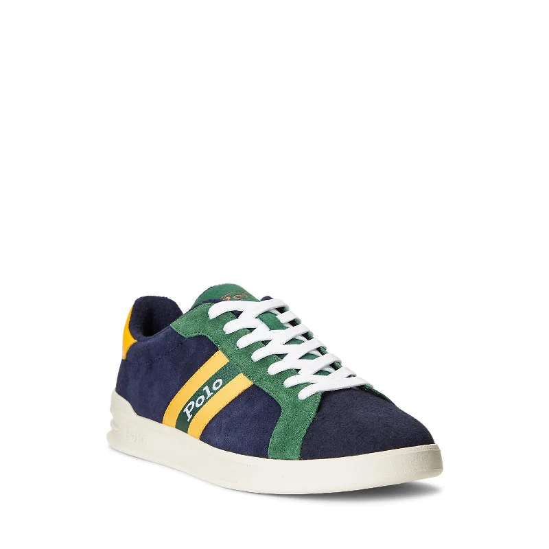 Stylish Winter Footwear Polo Ralph Lauren - Heritage Court II - High Top Lace Sneakers - Colorblock (Navy) Stylish Winter Footwear Polo Ralph Lauren - Heritage Court II - High Top Lace Sneakers - Colorblock (Navy)